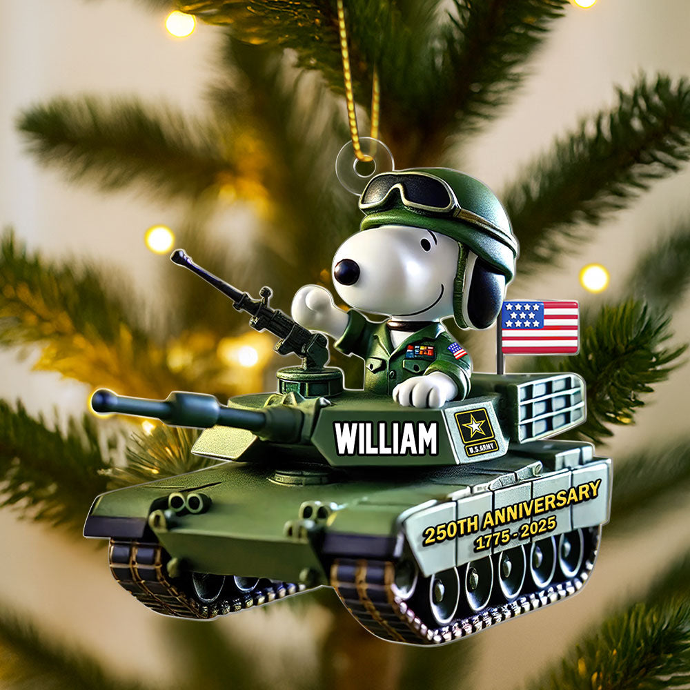 Cute Soldier Ornament - Personalized Gifts For Veteran 02huti280825