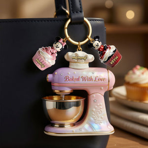 Baking Mom Acrylic Tag Keychain - Personalized Gifts For Mom 03PGTI280326