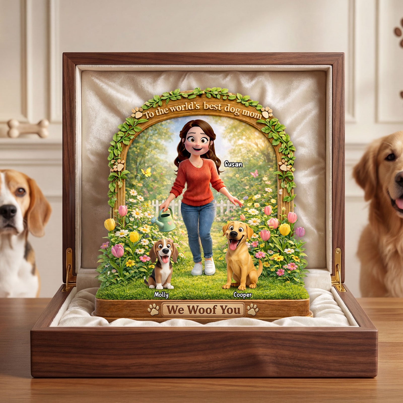 Dog Lover Acrylic Plaque - Personalized Gifts For Dog Mom Plaque 01TOTI120326