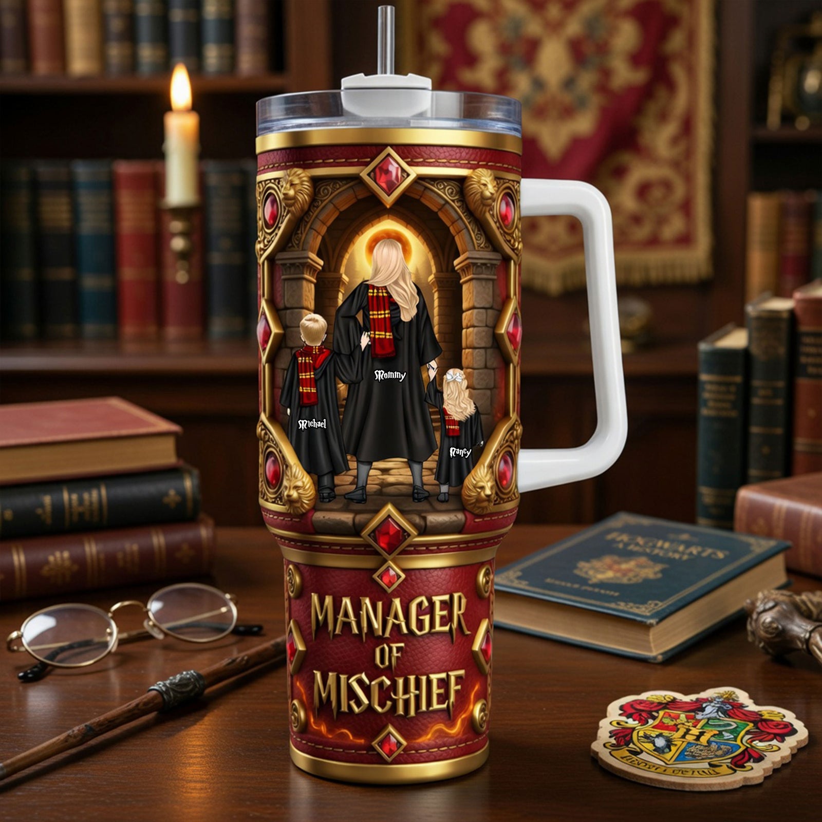 Fantasy World Mom And Kids 40oz Tumbler - Personalized Gifts For Mother's Day Tumbler 03TYTI140426TM