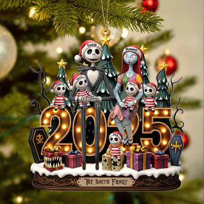 Spooky Family Ornament - Personalized Gifts For Family 05pati050925