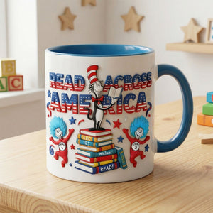 Reading Spirit Day Coffee Mug - Personalized Gift For Reading Lovers 04PATI070226