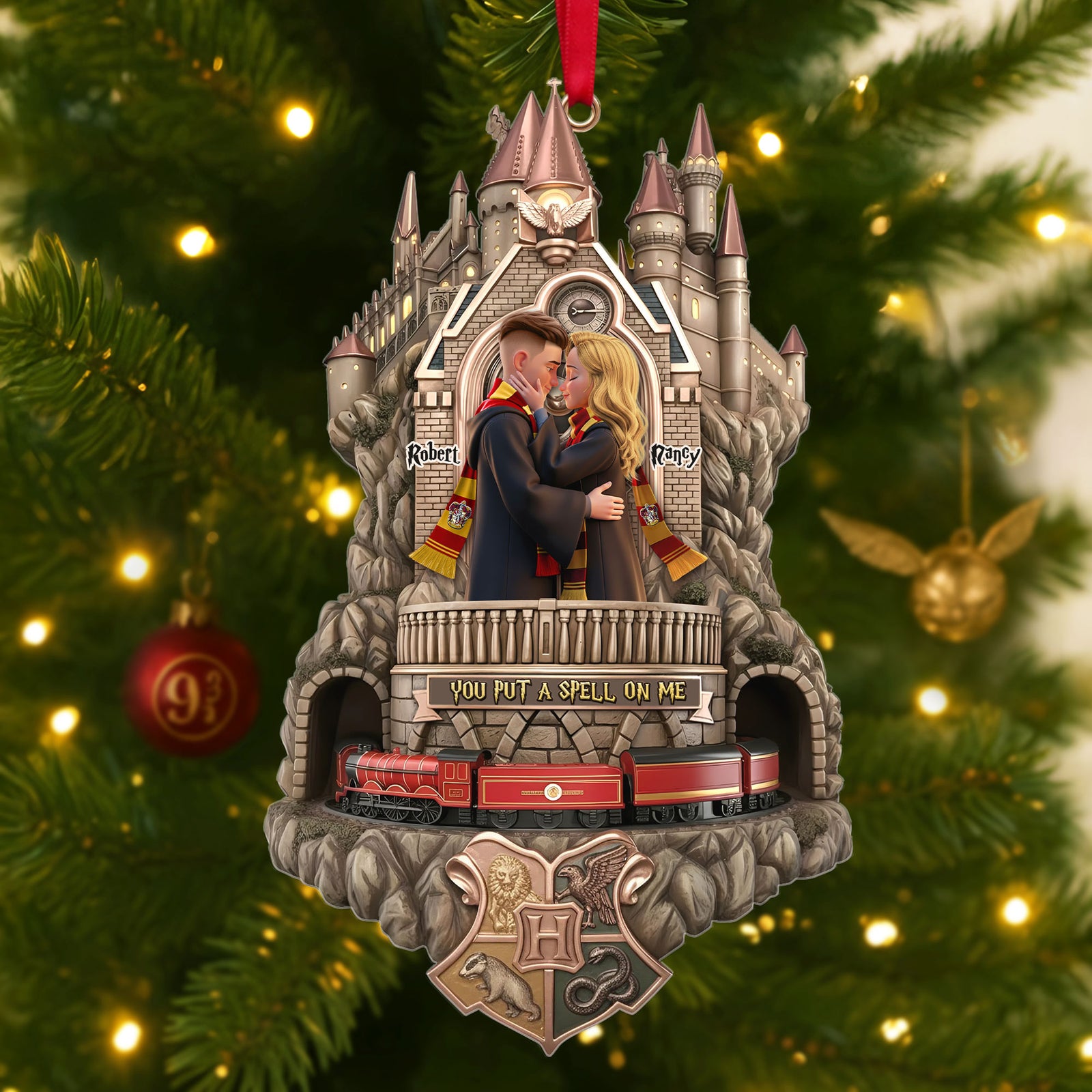 Magical Couple Ornament - Personalized Gift For Couple Christmas Ornament 03OHTI221025