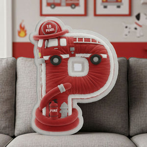 Firefighter Alphabet Initial Letters Custom Shaped Pillow - Personalized Gifts For Firefighters 03ohti081225