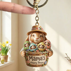 Easter Eggs Keychain - Personalized Gifts For Mom Keychain 01PATI060226
