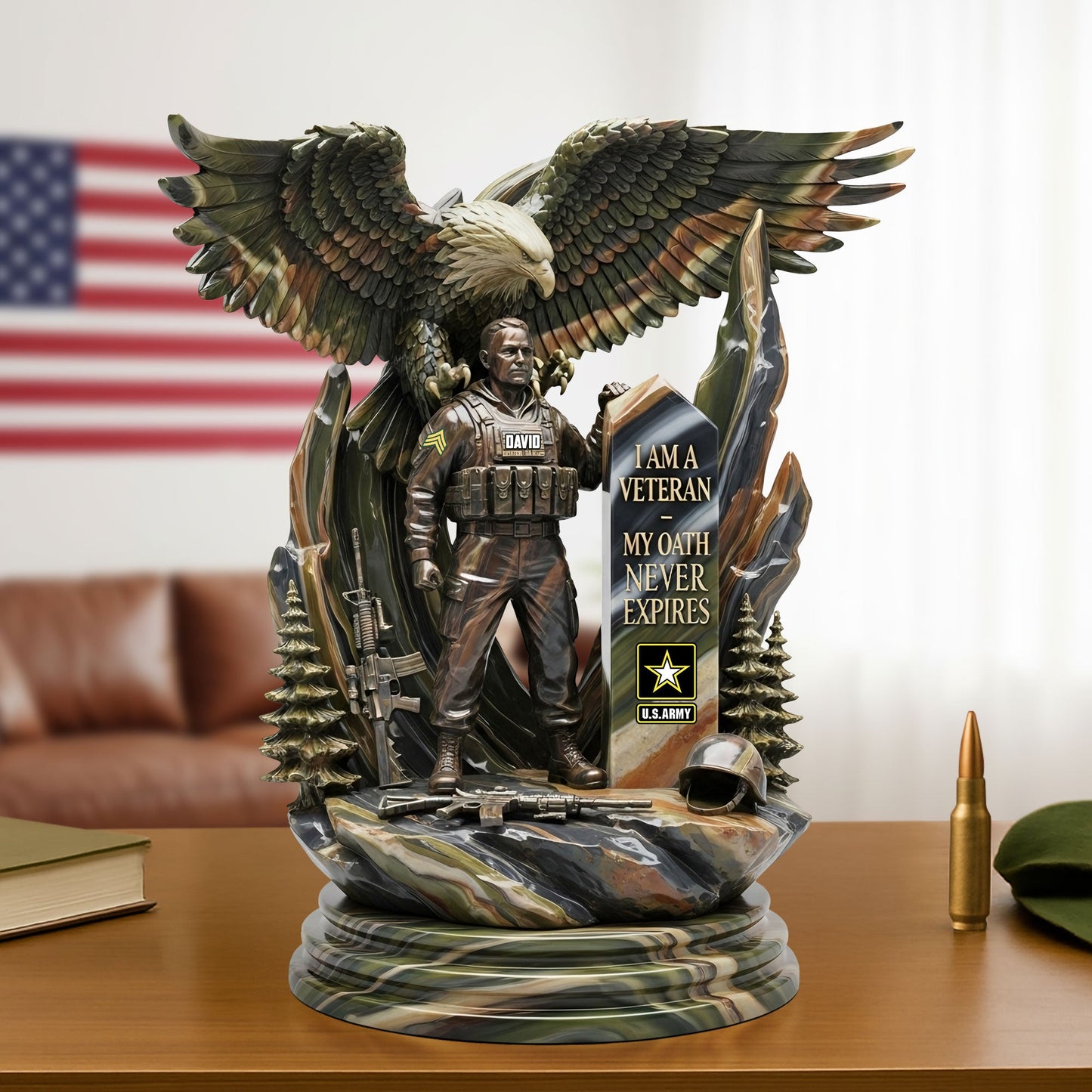 Strong Veteran Plaque - Personalized Christmas Gifts For Veteran 03tgti070725