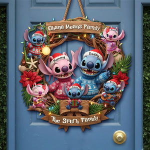 Christmas Ailen Family Wood Sign - Personalized Gifts For Family 01hyti131025