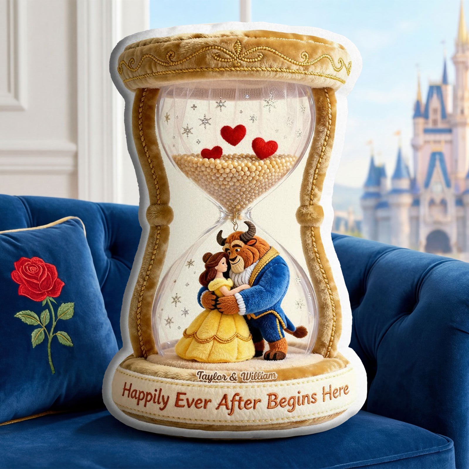 Romantic Fairytale Couple Pillow - Personalized Gift For Couples 04OHTI231225