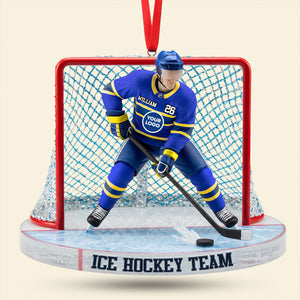 Ice Game Ornament - Personalized Gift For Sport Lover Christmas Ornament 05HUTI091025