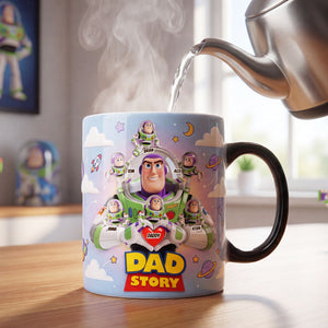 Space Hero Dad Magic Coffee Mug - Personalized Gifts For Dad 05nati300426