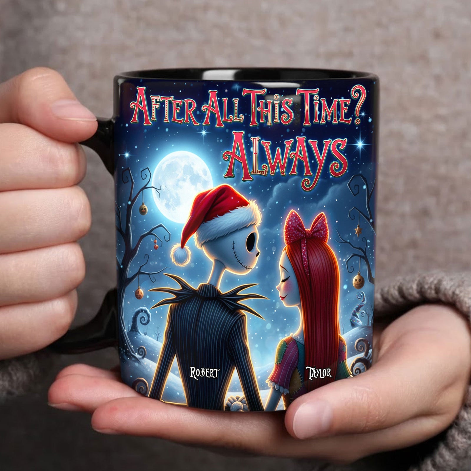 Spooky Couple Mug Personalized Gifts For Couple 04HUTI241125