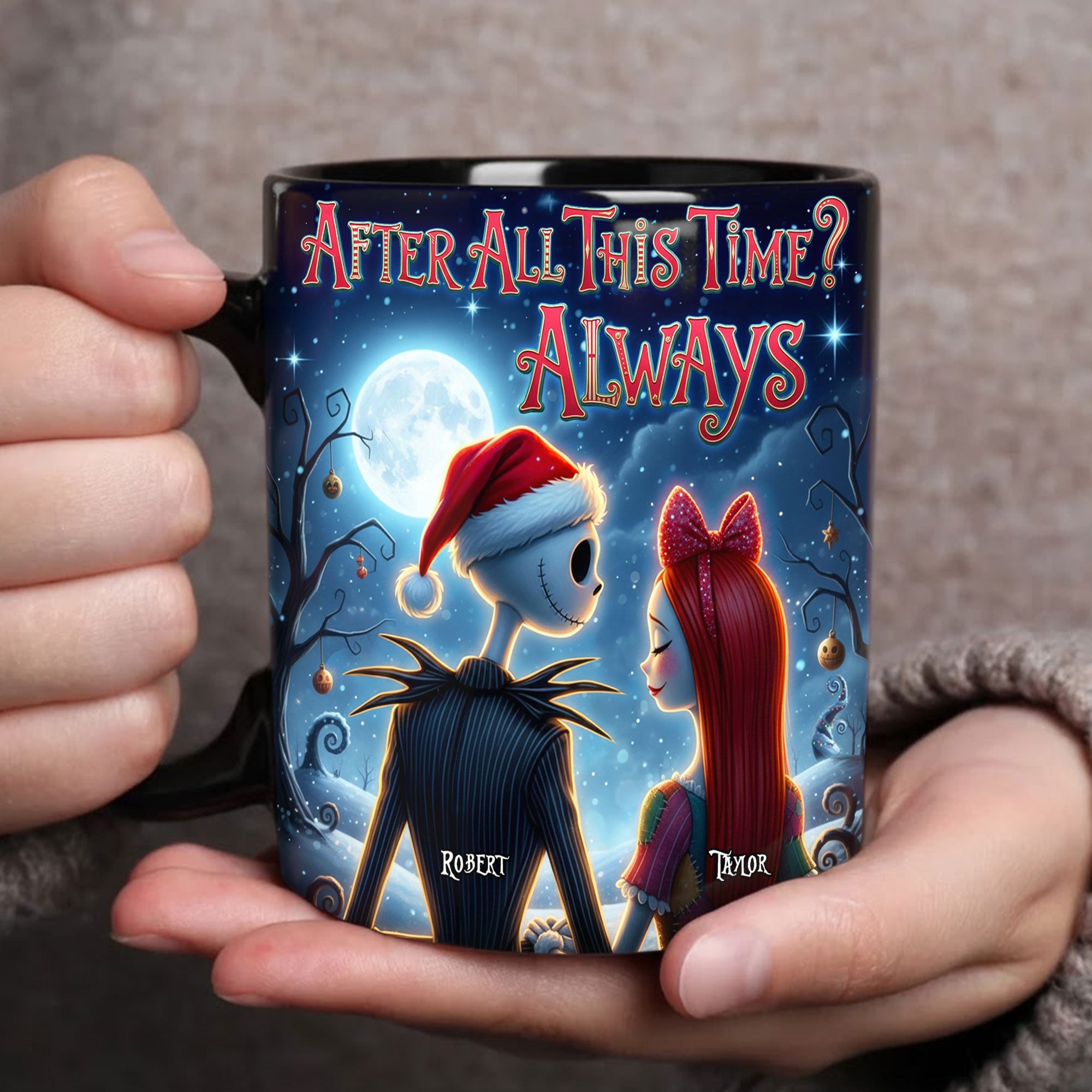 Spooky Couple Mug Personalized Gifts For Couple 04HUTI241125