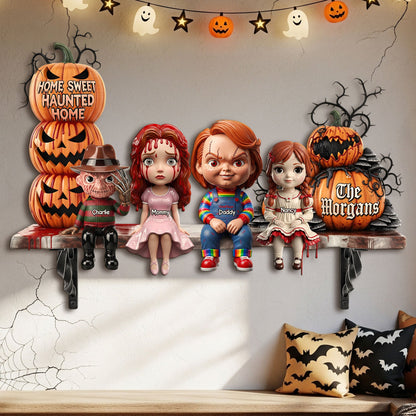 Horror Family Wood Sign - Personalized Gifts For Family 04ohti070825