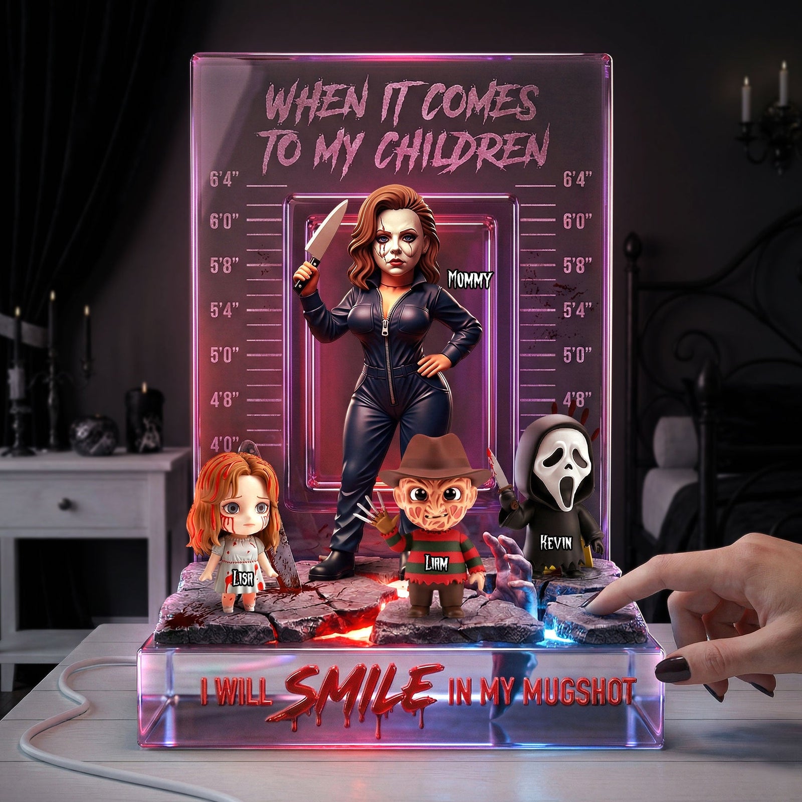 Fun Crime Mom Acrylic Light Box, Personalized Gifts For Moms 04qhti040326