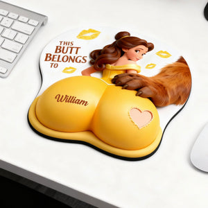 Cheeky Touch Couple  3D Mouse Pad - Personalized Gifts For Couples 03PGTI300126