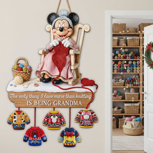 Sweater Grandkids Wood Sign - Personalized Gifts For Grandma Wood Sign 02QHTI141025