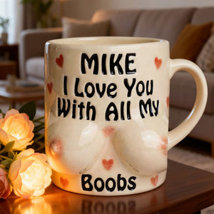 Naughty Boobs Coffee Mug - Personalized Gifts For Couple Coffee Mug 04NATI140125