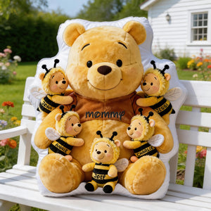 Mom With Kids Bee Pillow - Personalized Gifts For Mom 05ohlu100326