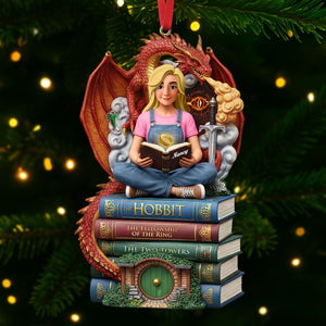 Book Lover Ornament - Personalized Gift For Book Lover Christmas Ornament 01HUTI171025