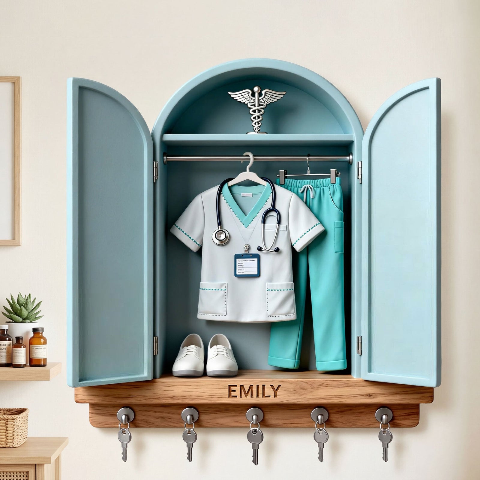 Nurse Uniform Key Hanger - Personalized Gifts For Nurse 03toti171225