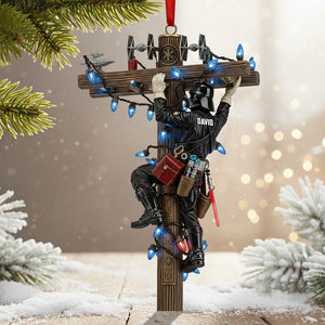 Lineman Ornament - Personalized Gift For Christmas Ornament 02TGTI011125
