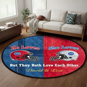 He Loves She Loves Quilted Round Mat - Personalized Gifts For Couple 02huti021025