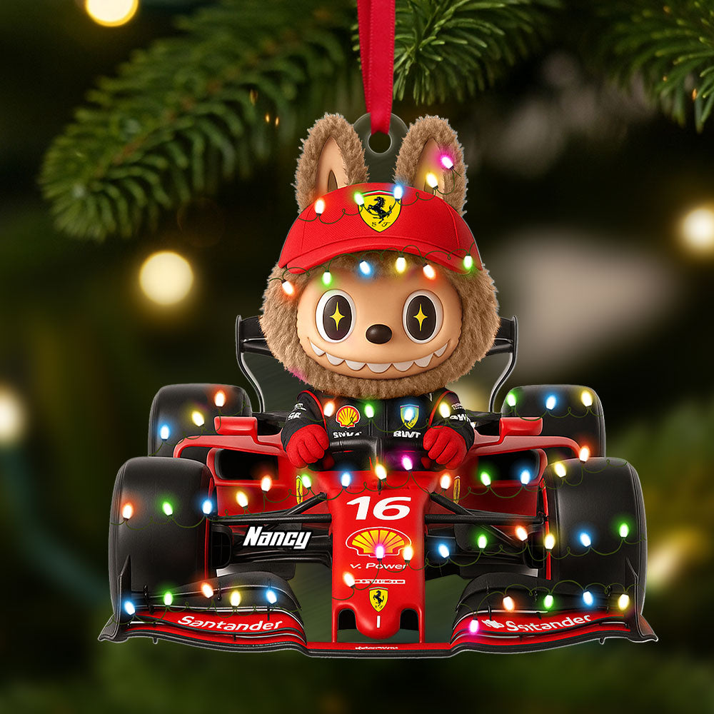 Racing Driver Ornament - Personalized Gifts For For Car Enthusiasts 01nati040925