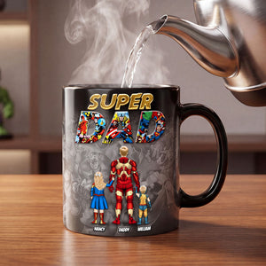 Dad And Kids Magic Ceramic Coffee Mug - Personalized Gifts For Dad 04ohti050526