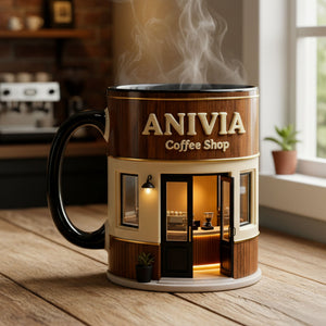 Coffee Shop Theme Coffee Accent Mug - Personalized Gifts For Coffee Addict Coffee Mug 04KITI230126