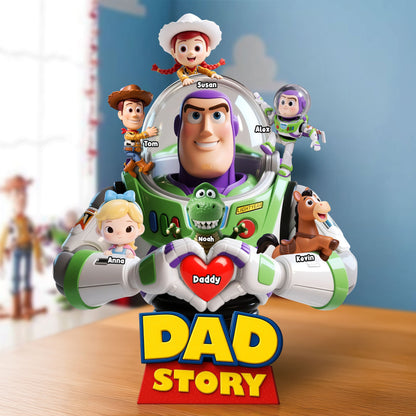 Dad Story Plaque - Personalized Gifts For Dad 04nati200525 - Shaped Plaques - GoDuckee