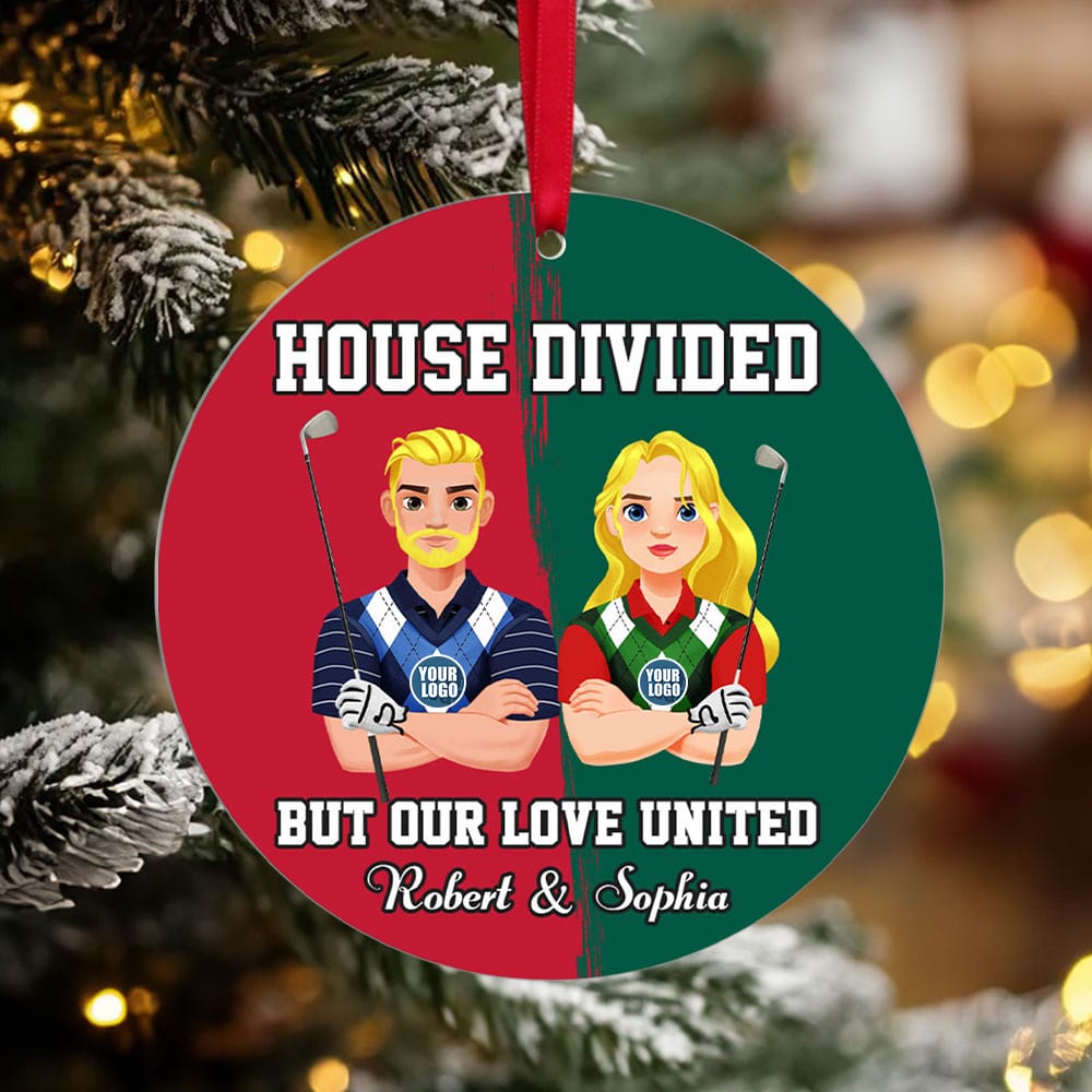 Personalized Gifts For Golf Lovers Couple Christmas Ornament 01huti151024 - Ornament - GoDuckee