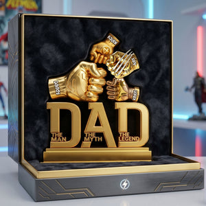 Power Fist Acrylic Plaque - Personalized Gifts For Dads 02ohti150526