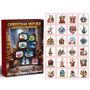 Cinematic Christmas Advent Calendar Acrylic Blind Box, Personalized Gifts For Classic Christmas Movie Lovers 02QHTI171025