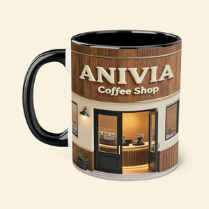 Coffee Shop Theme Coffee Accent Mug - Personalized Gifts For Coffee Addict Coffee Mug 04KITI230126