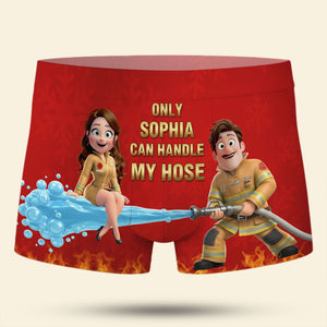 Fun Firefighter Property Men Boxer, Personalized Gifts For Firefighter Husband 03qhti031025-Homacus
