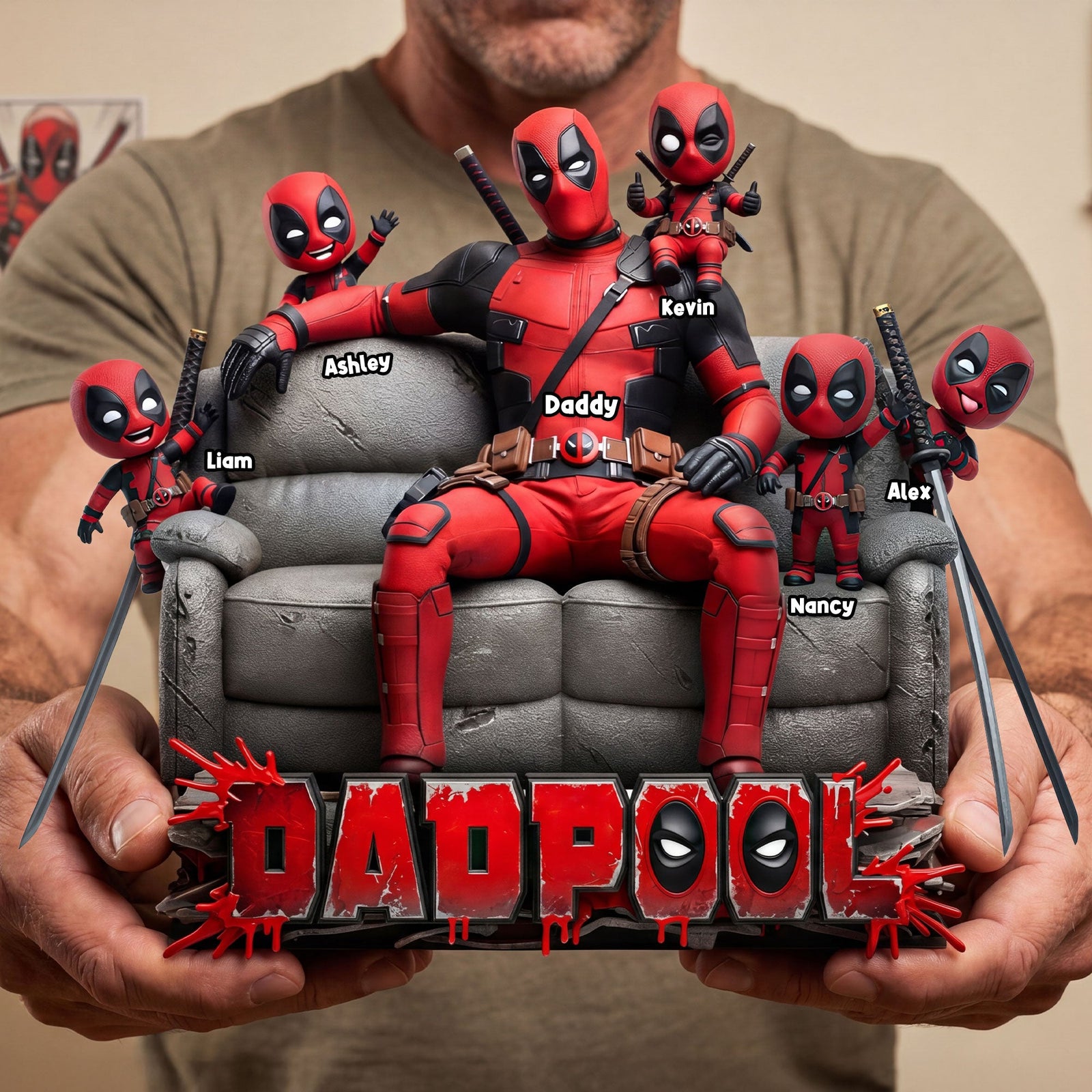 Hero Squad Dad Acrylic Plaque - Personalized Gifts For Dad 03huti010526