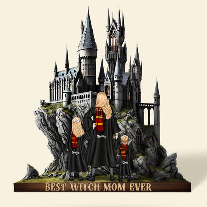 Personalized Gifts For Mom Custom Shape Plaque Best Witch Mom Ever 02XQTI310325TM-Homacus