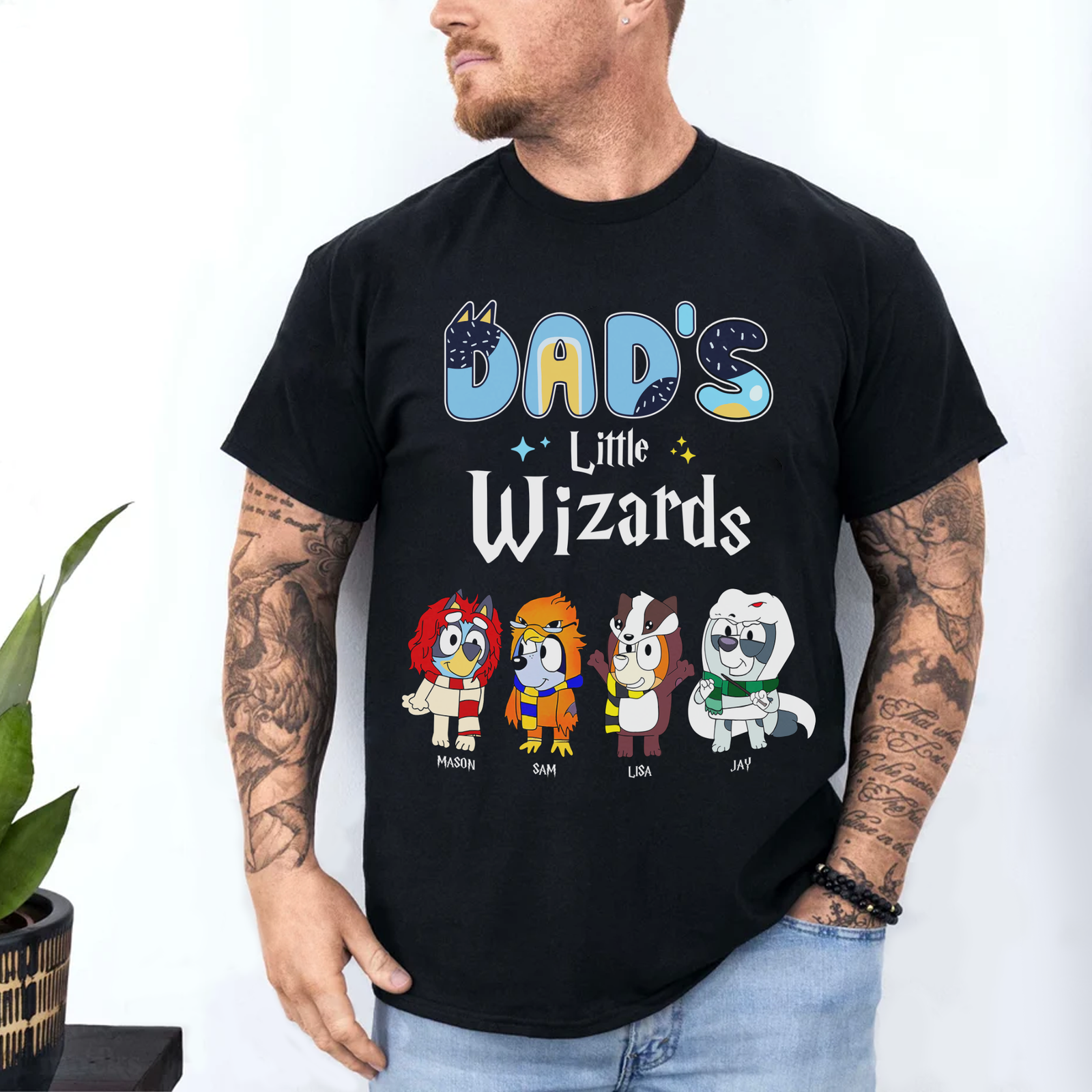 Wizard Dad Shirt - Personalized Gifts For 03HUMH020424