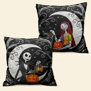 Spooky Couple Pillow - Personalized Gifts For Couple 01pati300825