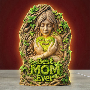 Nature Mother's Day Light Box - Personalized Gifts For Mom Custom Shape Acrylic Light Box 03HUTI221225