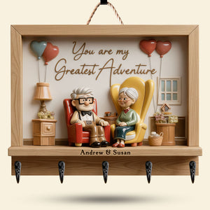 Romantic Couple Acrylic Key Hanger – Personalized Gifts For Couple 05kiti150126