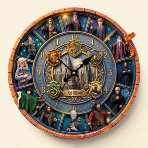 Fantasy School Characters Wall Clock - Personalized Gifts For Fantasy Lover Wall Clock 03HUTI040326