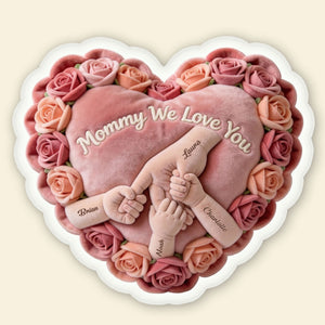 Hand Mom Shaped Pillow - Personalized Gifts For Mom 04NATI240326-Homacus