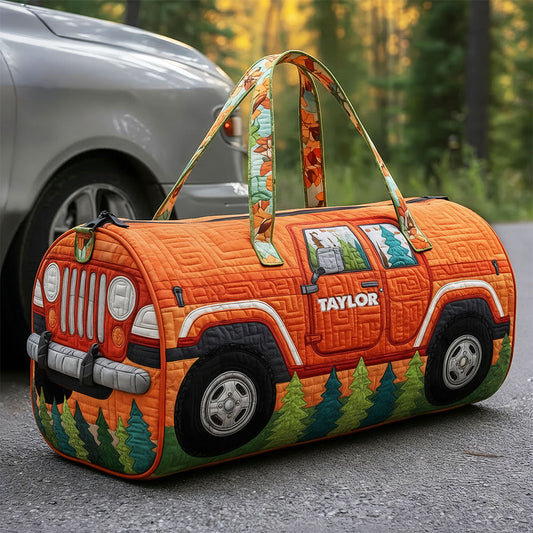 Off-road Vehicle Quilted Duffled Bag, Personalized Gifts For Off-road Lovers 02qhti190925