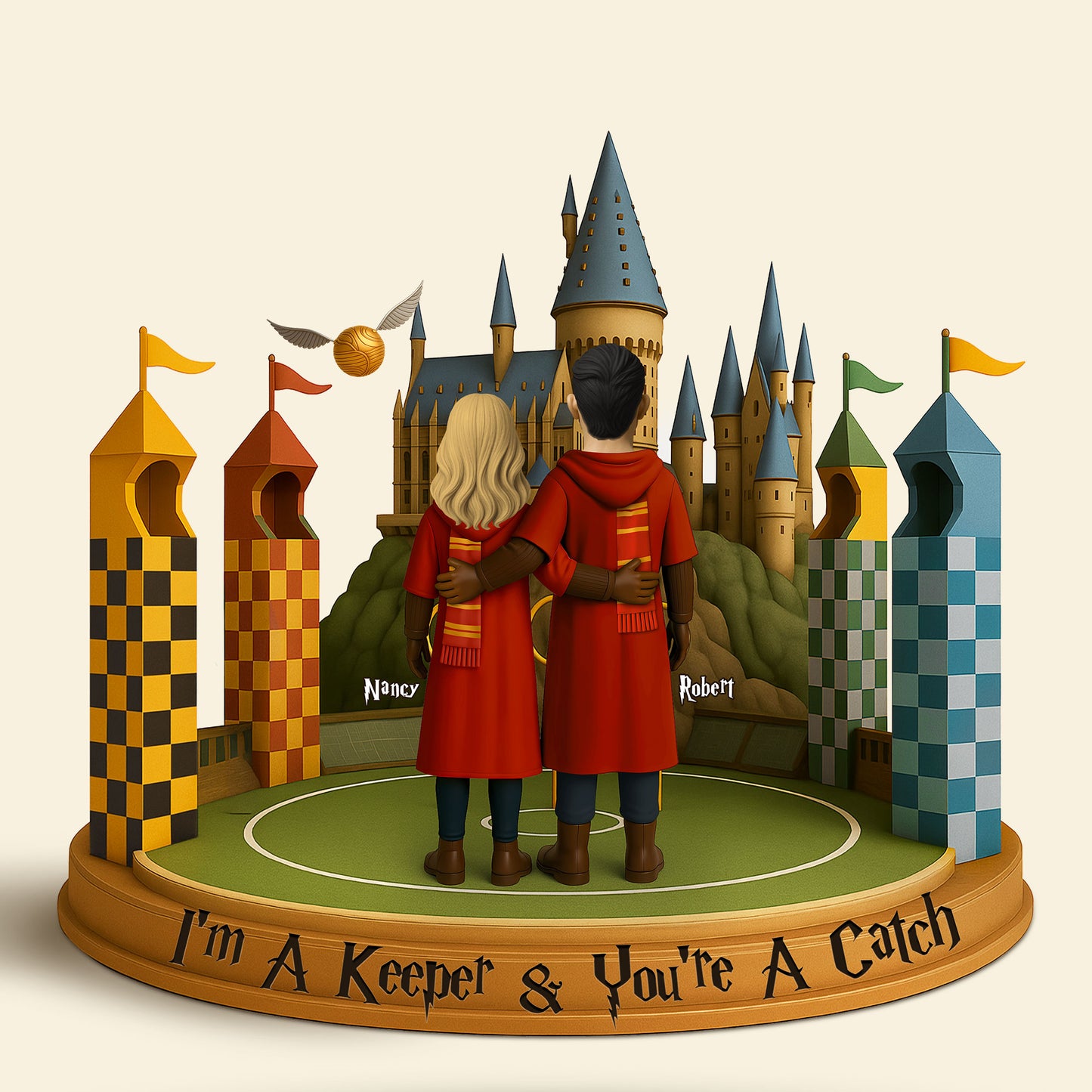 Wizard Couple Plaque - Personalized Gifts For Couple 01nati230525