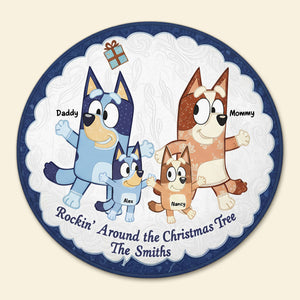 Family Quilted Tree Skirt - Personalized Gift For Family Christmas Quilted Tree Skirt 04TGTI171125