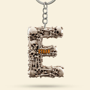 Skull Keychain - Personalized Gifts For Skull Lovers 02huti240725