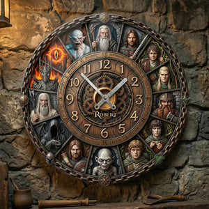 Fantasy Traveler Wall Clock - Personalized Gifts For Fantasy Fans 1 Layer Acrylic Hanging Wall Clock 04HUTI280226