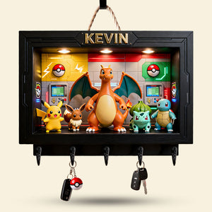 Pocket Monster Acrylic Key Hanger - Personalized Gifts For Movie & Game Lovers 01nati140126
