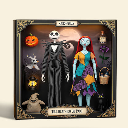 Spooky Couple Plaque - Personalized Gifts For Couple 04nati130825